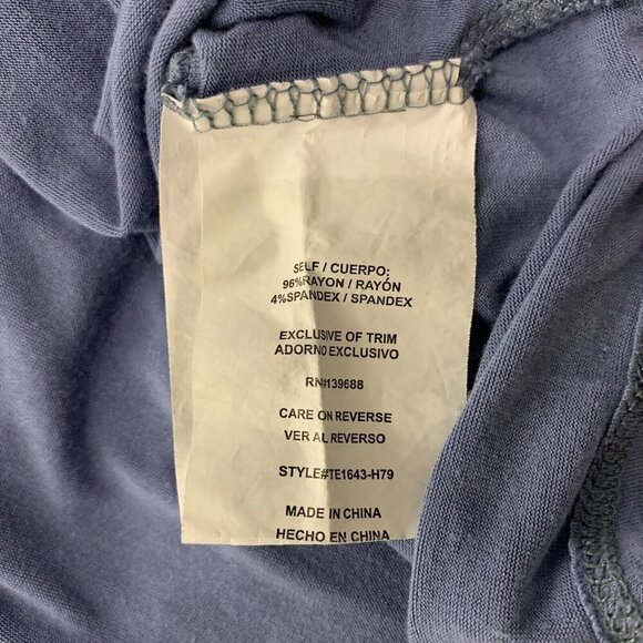 Altar’d State Peasant Blouse Small Blue Off Shoulder Boho Festival Chic - Picture 5 of 5